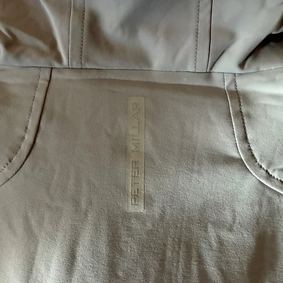 NWOT Peter Millar Approach Insulated Half-Snap Hoodie in Gale/Grey  (Size Small) - Picture 7 of 11